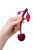 Wild cherry JOS pleasure ball with a ball - Вагинальный шарик, 14,5 см (бордовый)