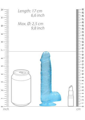 Реалистичный фаллоимитатор на присоске Realrock Dildo 6" , 17 см