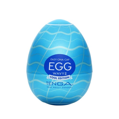 Tenga Egg Wavy II Cool - Мастурбатор-яйцо с охлаждающим действием
