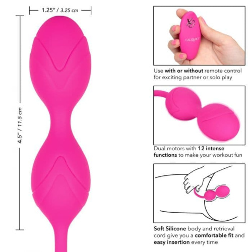 CalExotics Remote Dual Motor Kegel System  вагинальные шарики с дистанционным управлением
