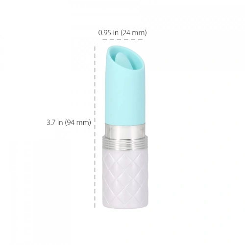 Pillow Talk - Lusty Luxurious Flickering Massager - Вібратор у вигляді губної помади (блакитний) - купити в Києві, Україні