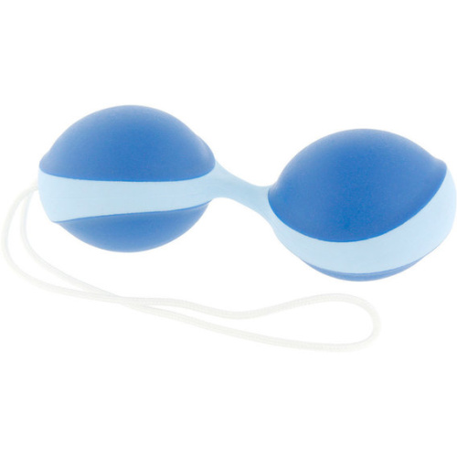 Вагинальные шарики Amor Gym Balls Duo (голубые с синим)