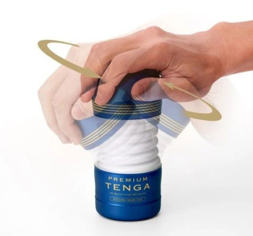 Tenga Premium Rolling Head Cup - мастурбатор, 15. 5х6. 9 см. (білий) - купити в Києві, Україні