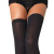 Leg Avenue Nylon Thigh Highs + Plus Size - Чулки (чёрные)