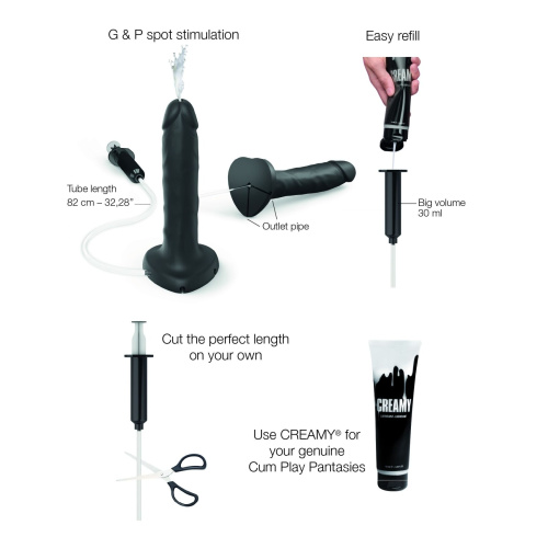 Фалоімітатор, що кінчає Strap-On-Me Squirting Cum Dildo XL, 17,8 см - купити в Києві, Україні