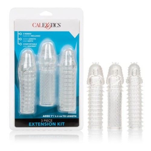 California Exotic Novelties 3 Piece Extension Kit насадка на пенис, 15.25х3.75 см