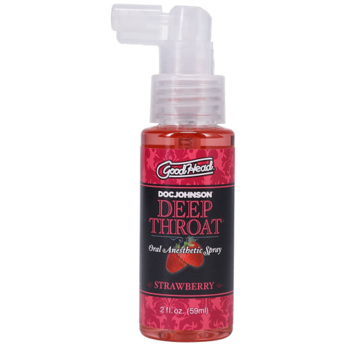 Doc Johnson GoodHead DeepThroat Spray – спрей для глубокого минета, 59 мл (клубника)