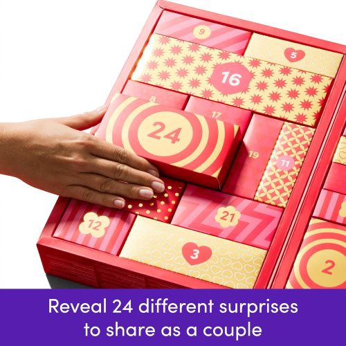 Адвент-календар для пар Lovehoney X Womanizer We-Vibe Couple's Advent Calendar 2025, 24 предмета - купити в Україні | Секс шоп SEX-SHOP.ua