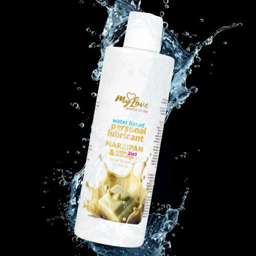 2в1 лубрикант и массажный гель - MyLove Aroma Series Intim&Massage Marzipan, 300 мл