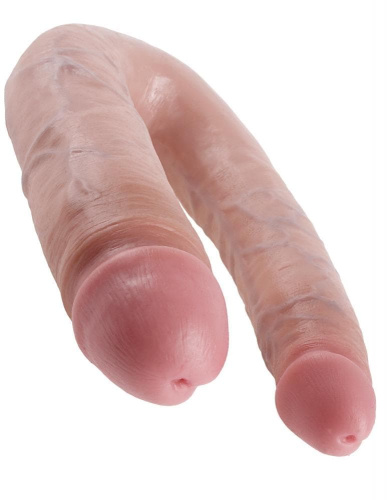 Большой двойной фаллоимитатор Cock Double Trouble L, 44,5х4,3 см