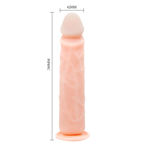 Фалоімітатор на присосці Baile Barbara Alcmene Flexible Dildo, 24 см - купити в Києві, Україні