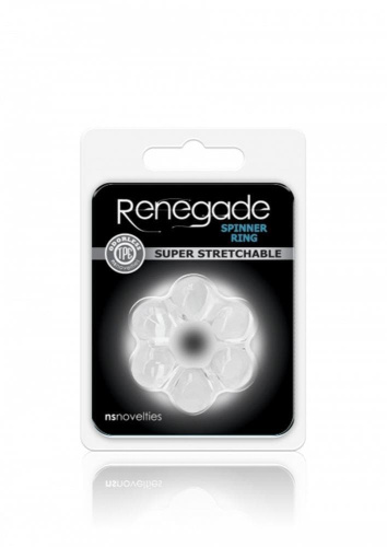 NS Novelties Renegade Spinner Ring - насадка на член (голубой)