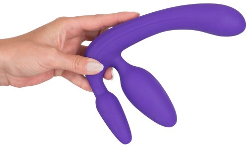 Orion - Triple Teaser Strapless Strap-On - Страпон безремневой, 20х4 см (фиолетовый)