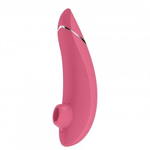 Womanizer Premium Raspberry - Впечатляющий вакуумный стимулятор клитора, 15.5х5 см (малиновый)