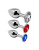 Alive Metal Plug Kit - Набір металевих анальних пробок, 8х3.4 см (різнокольоровий) - купити в Києві, Україні Alive Metal Plug Kit - Набір металевих анальних пробок, 8х3.4 см (різнокольоровий) - купити в Києві, Україні