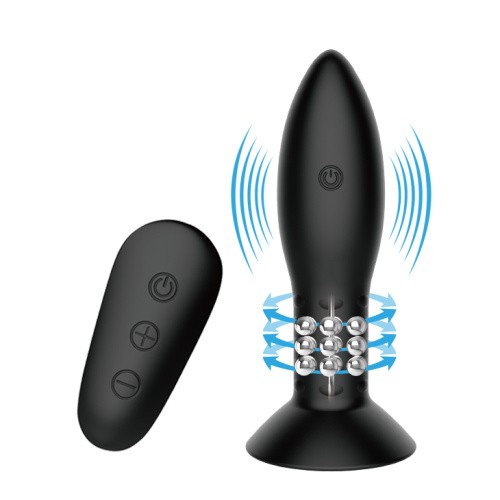 Mr Play RC Vibrating Butt Plug Black - Анальная пробка с вибрацией, 11х3.3 см (черный)