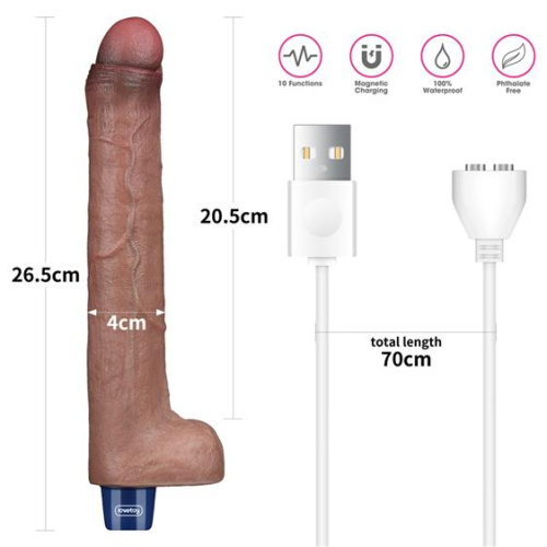 Вибратор LoveToy Real Softee 10.5", 26,5 см