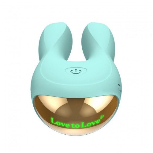 Love To Love Hear Me Menthe - Вибратор-кролик с двумя моторчиками и LED-подсветкой, 11,5х5 см. (мятный)