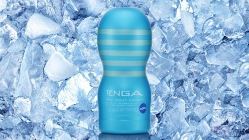 Tenga Deep Throat Cup Cool Edition - Мастурбатор з лубрикантом, що охолоджує (глибока глотка), 18х7.5 см - купити в Києві, Україні