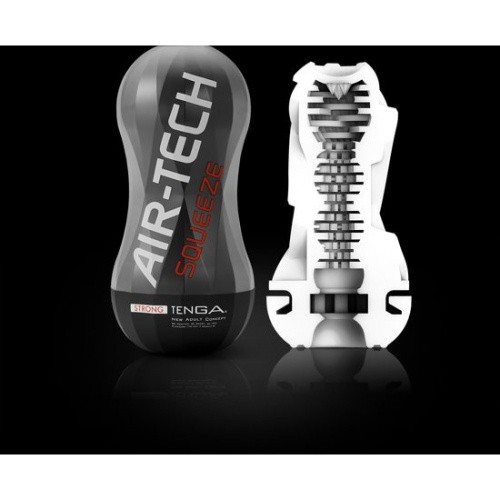 Tenga Air-Tech Squeeze Strong многоразовый мастурбатор для интенсивной стимуляции, 16х4.5 см