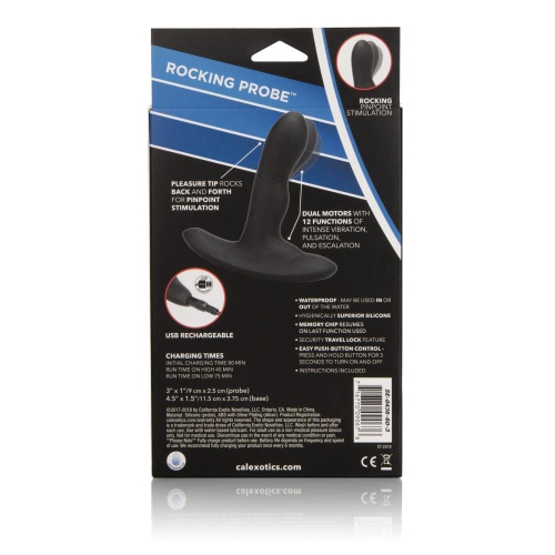 California Exotic Wireless Rocking Probe массажер простаты, 9х2,5 см (черный)
