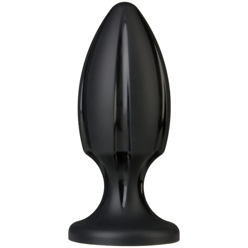 Doc Johnson Platinum Premium Silicone - The Rocket - анальный плаг с каналами для смазки, 12х4.6 см