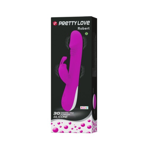 Pretty Love Robert - вибратор-кролик с 30 режимами вибрации, 21х3.4 см