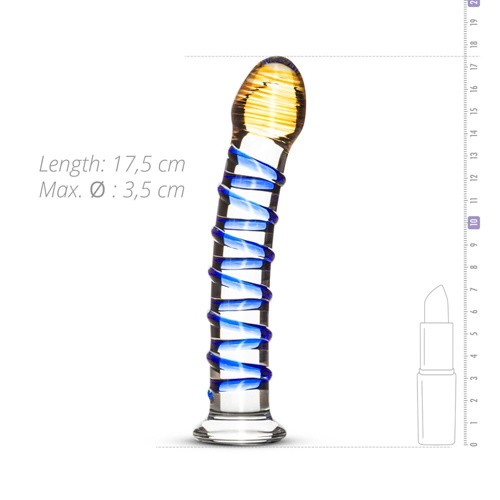 Gildo Glass Dildo No. 1 скляний ділдо, 17.5х3.5 см - купити в Києві, Україні