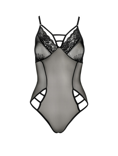 Passion Melania Body эротическое боди с кружевом, S/M (чёрный)