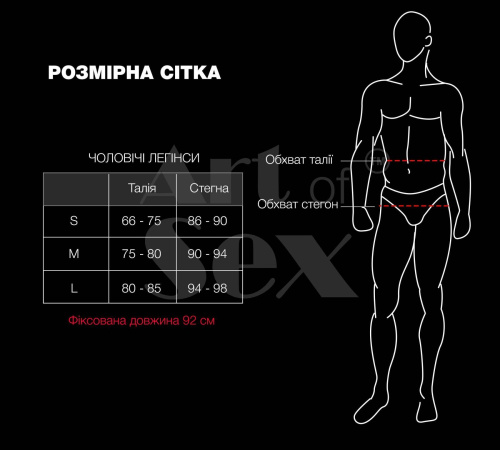 Лаковані чоловічі легінси Art of Sex - Matthias, S - купити в Україні | Секс шоп SEX-SHOP.ua