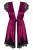 Obsessive 861-PEI-5 peignoir - шелковый пеньюар с контрастным кружевом, L/XL (вишневый) Obsessive 861-PEI-5 peignoir - шелковый пеньюар с контрастным кружевом, L/XL (вишневый)