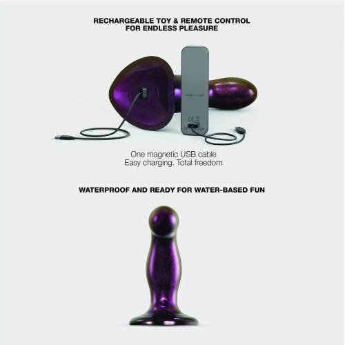 Дилдо с вибрацией Strap-On-Me FINGERING & VIBRATING DILDO, M