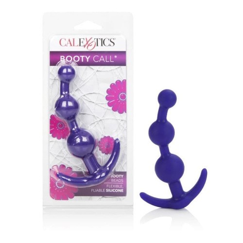 CalExotics Booty Call Booty Beads - анальная елочка, 12х3.25 см (пурпурный)