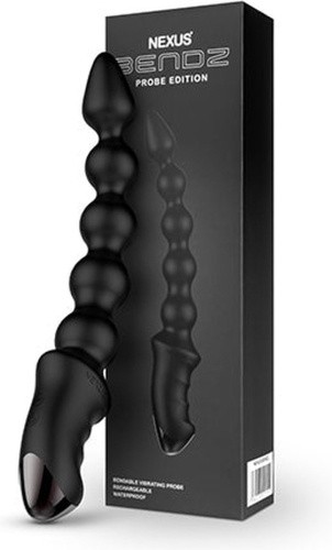 Nexus Bendz Bendable Vibrator Anal Probe Edition - Анальный стимулятор, 29.2 см (черный)