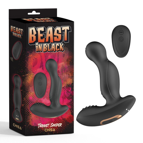 Beast In Black Target Sniper - Массажёр простаты, 10.5х3.1 см
