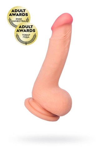 RealStick Elite Suction cup based dildo - Реалистичный фаллоимитатор, 18,5 см (телесный)