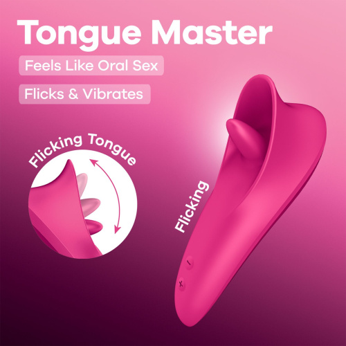 Вибростимулятор для клитора Satisfyer Tongue Master