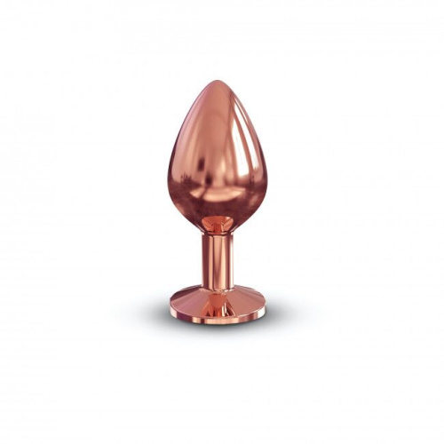 Dorcel Diamond Plug M металлическая анальная пробка с кристаллом, 8.3х3.4 см (чёрный)