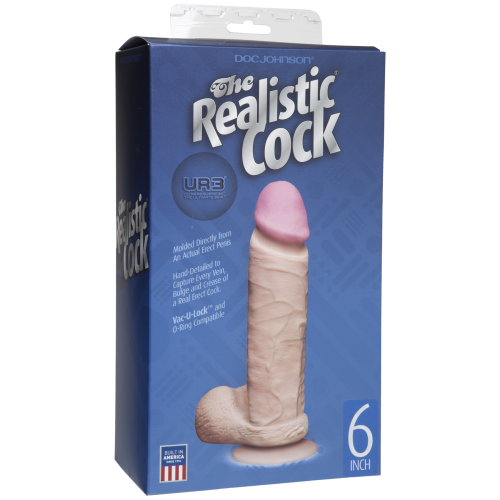 The Realistic Cock ULTRASKYN 6” - Реалистичный фаллоимитатор, 15,7х4,3 см
