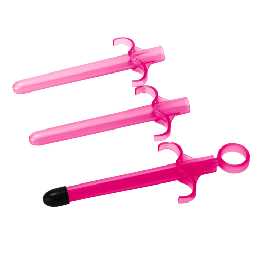 Trinity Vibes Lube Launcher (Set Of 3) - набор из 3 шприцов для лубрикантов, 8.9х1.27 см (розовый)