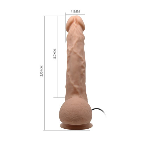 Реалистичный вибратор Baile Beautiful Encounter Jason Vibrator, 25 см