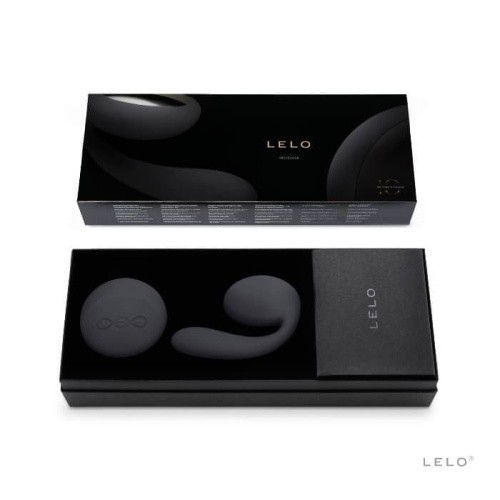Lelo Ida - Вибромассажер для пар, 9х1.9 см (черный)