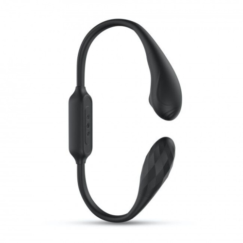 Dorcel Dual Explorer вибратор на гибкой сцепке со стимуляцией пальчиком, (черный)