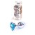 Boss Jewellery Silver Heart PLUG Light Blue - Анальная пробка с кристаллом, 7х2.7 см (голубой) Boss Jewellery Silver Heart PLUG Light Blue - Анальная пробка с кристаллом, 7х2.7 см (голубой)