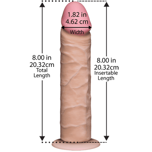Фаллоимитатор UltraSkyn Realistic Cock 8", 20,3х4,6 см