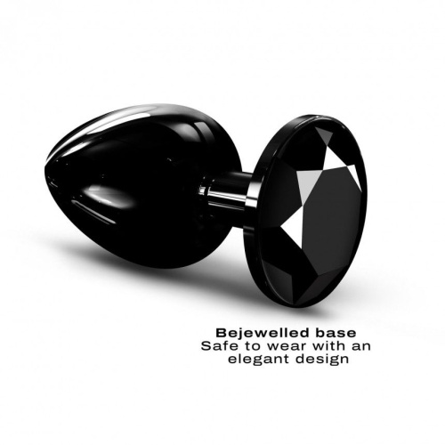 Dorcel - Diamond Plug - Металлическая анальная пробка с украшением в виде кристалла (чёрная) L