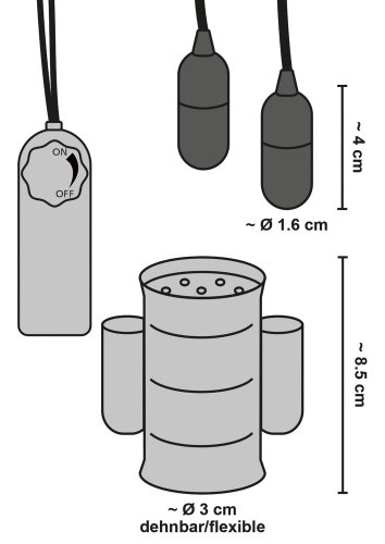 Orion Cock Sleeve With Vibration насадка-мастурбатор с вибрацией, 8.3х3 см