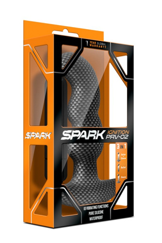 Blush Spark Ignition PRV-02 - Анальна пробка, 9,5 см (чорний) - купити в Києві, Україні