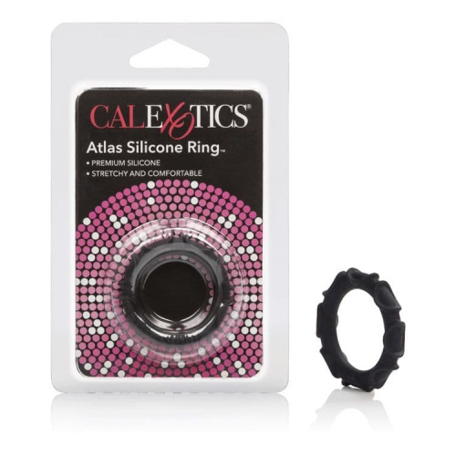 CalExotics Atlas Silicone Ring - эрекционное кольцо, 3,2 см (черный)