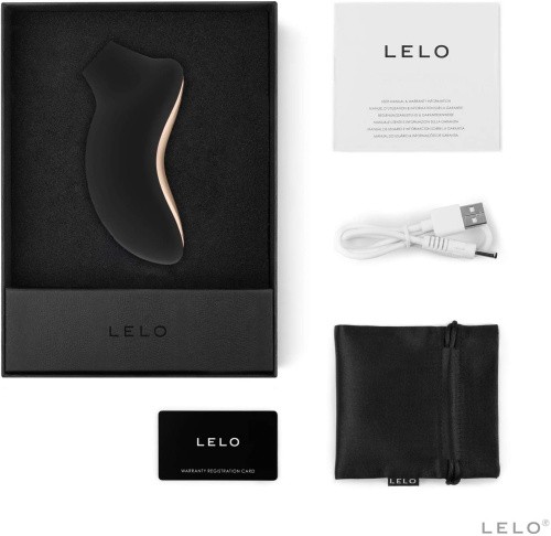 Lelo Sona 2 - Звуковой стимулятор клитора, 10х5.6 см (чёрный)